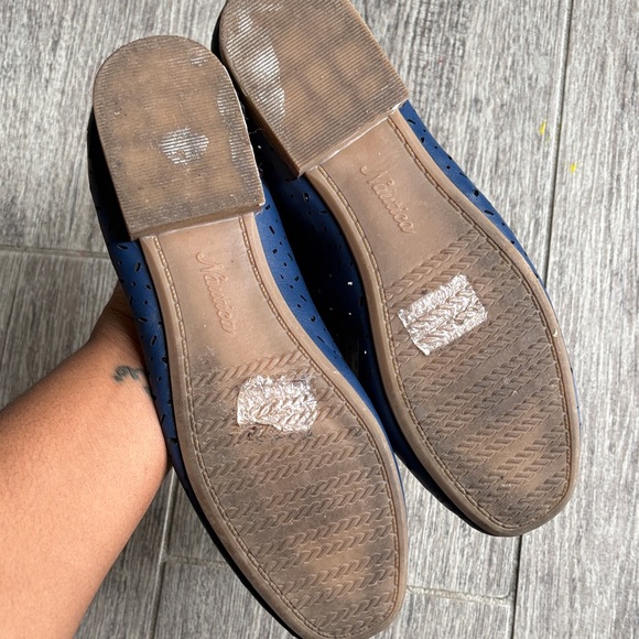 Nautica Blue Perforated Bow Ballet Flats - Picture 6 of 6